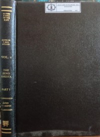 Image of The Sacred Books of The East Vol. 4 : The Zend Avesta Part I